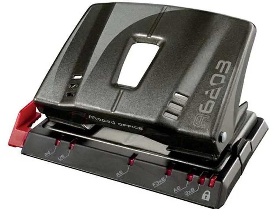 Perforateur maped advanced collector métal a6203 entraxe 80mm capacité perforation 25 feuilles 2 trous taupe