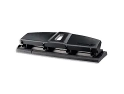 Perforateur maped essentials e4001 métal capacité perforation 10/12 feuilles 4 trous coloris noir 48x67x318mm