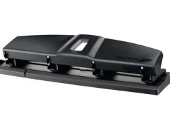 Perforateur maped essentials e4001 métal capacité perforation 10/12 feuilles 4 trous coloris noir 48x67x318mm