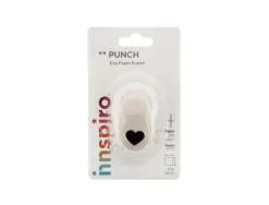 Perforateur mini innspiro coeur perfore feutrine mousse caoutchouc 2mm max papier 120/200g bristol decoupe 15 a
