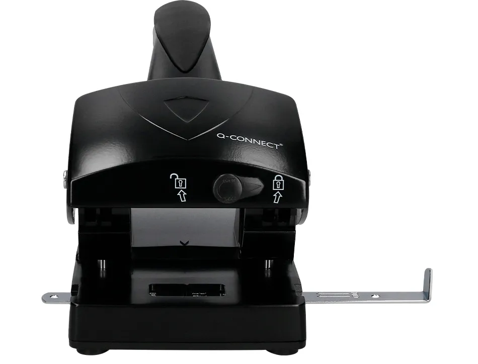 Perforateur q-connect capacité perforation 65f 2 trous usage intensif coloris noir 220x110mm