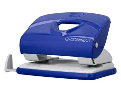 Perforateur q-connect kf14218 2 trous ouverture 2mm capacite 20 feuilles coloris bleu