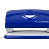 Perforateur q-connect kf14215 2 trous ouverture 1mm capacite 10 feuilles coloris bleu
