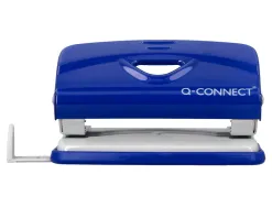 Perforateur q-connect kf14215 2 trous ouverture 1mm capacite 10 feuilles coloris bleu