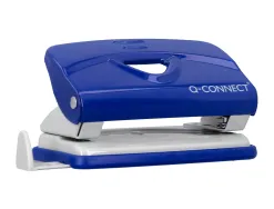 Perforateur q-connect kf14215 2 trous ouverture 1mm capacite 10 feuilles coloris bleu