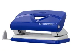 Perforateur q-connect kf14215 2 trous ouverture 1mm capacite 10 feuilles coloris bleu