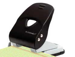 Perforateur q-connect kf14221 2 trous ouverture 4mm capacite 40 feuilles coloris noir