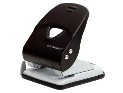 Perforateur q-connect kf14221 2 trous ouverture 4mm capacite 40 feuilles coloris noir