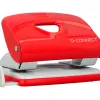 Perforateur q-connect kf14219 2 trous ouverture 2mm capacite 20 feuilles coloris rouge