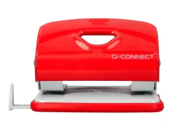 Perforateur q-connect kf14219 2 trous ouverture 2mm capacite 20 feuilles coloris rouge