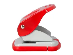 Perforateur q-connect kf14219 2 trous ouverture 2mm capacite 20 feuilles coloris rouge