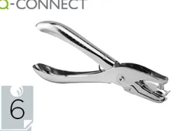 Perforette q-connect 1 trou capacité 6f coloris chromé 16x63x144mm