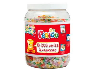 Perle à repasser graine créative 15 coloris assortis pot 10000 unités