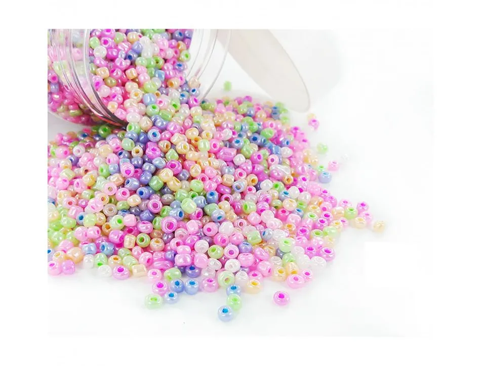 Perle de rocaille innspiro 5mm coloris nacres assortis bocal de 500g