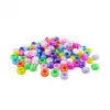 Perle plastique innspiro cassis 9mm coloris nacres assortis bocal de 1000 perles