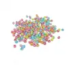 Perle plastique innspiro forme ronde spirale 8mm coloris assortis bocal de 500 perles