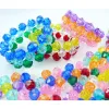 Perle plastique innspiro a facettes 8mm coloris transparents assortis lot de 1600 perles