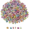Perle plastique ocolor 15mm motifs ocean assortis coloris assortis lot de 1000 perles