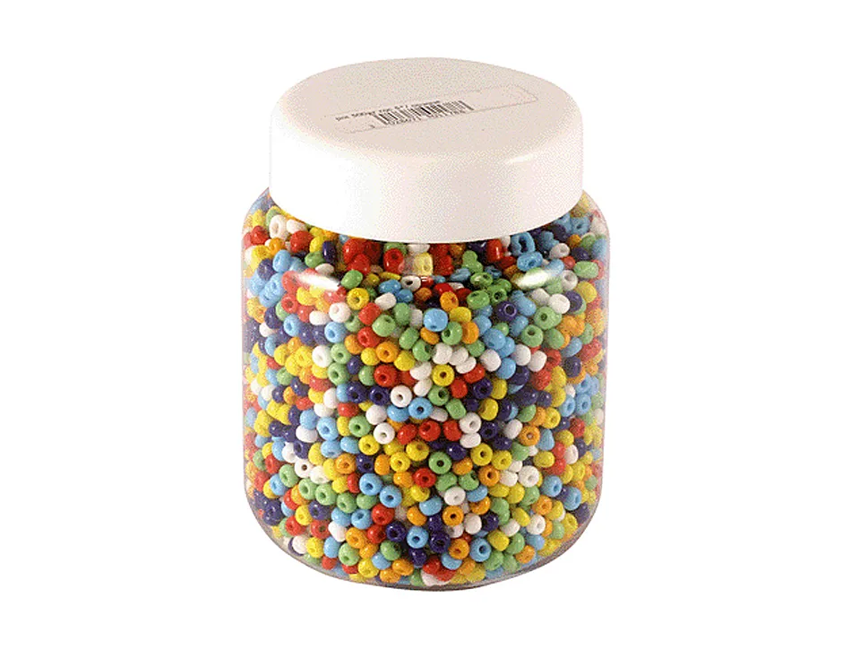 Perle rocaille opaque diamètre 3mm bocal 500g
