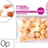 Perles en bois graine creative diametre 15mm sachet 40 pieces
