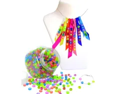 Perles en plastique lettres phosphorescentes 1 bocal 1200 unités