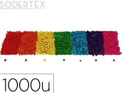 Perles sodertex rondelle bois 3x8mm coloris assortis pack 1000 unites