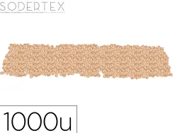 Perles sodertex rondelle bois 3x8mm coloris naturel pack 1000 unites