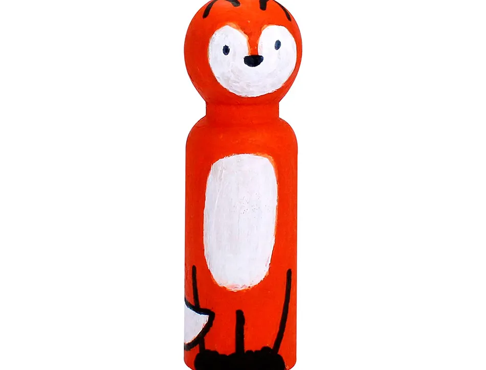 Personnages en bois sodertex 7 cm - 10 pcs - 1 coloris