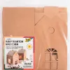 Petite maison en carton kraft 6 pieces pre decoupees taille maison env. 110x110x190mm