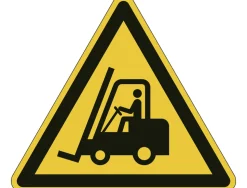 Pictogramme sol durable attention chariots elevateurs 430x430mm