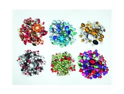 Pierres decoratives folia a coller theme noel sachet de 800 unites