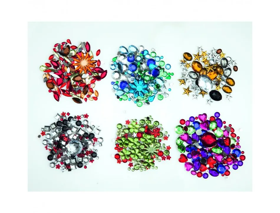 Pierres decoratives folia a coller theme noel sachet de 800 unites