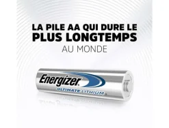 Pile energizer aa ultimate lithium aa blister 4 unités