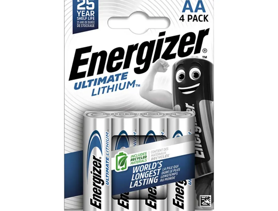 Pile energizer aa ultimate lithium aa blister 4 unités