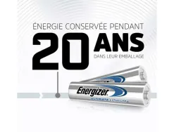 Pile energizer aaa ultimate lithium aaa blister 4 unités