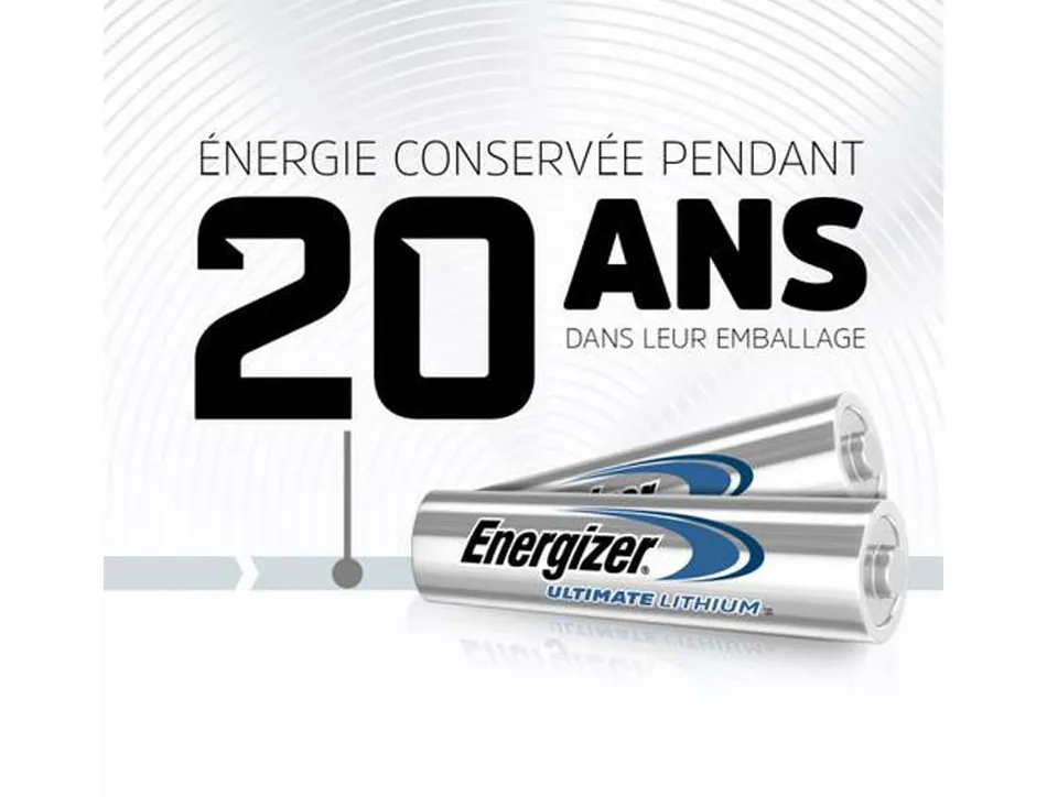 Pile energizer aaa ultimate lithium aaa blister 4 unités