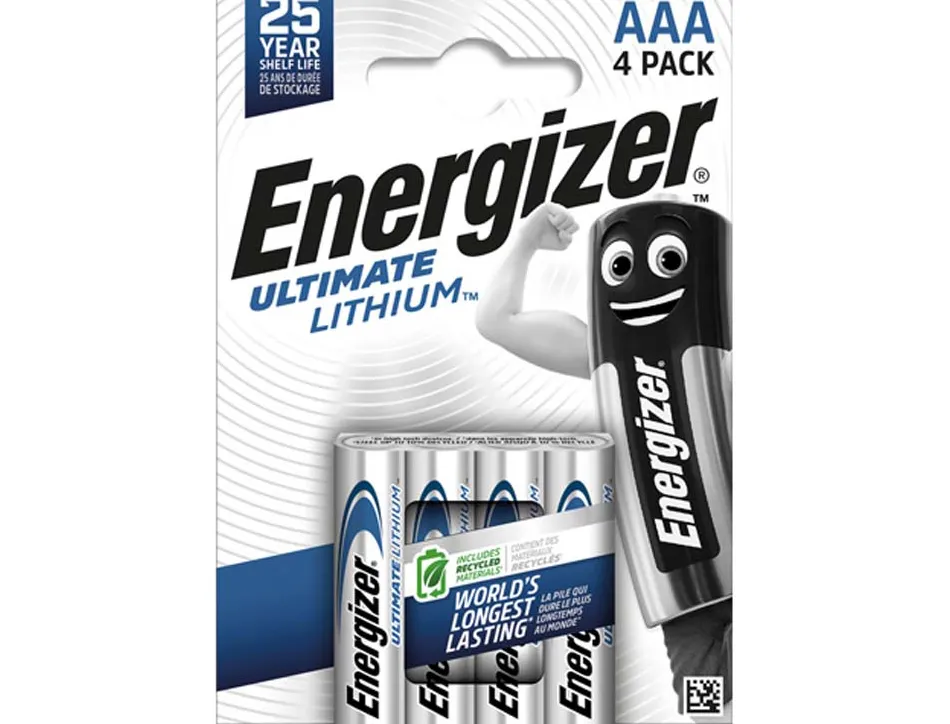 Pile energizer aaa ultimate lithium aaa blister 4 unités