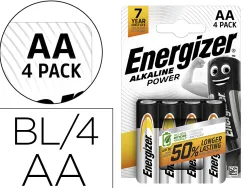 Pile energizer alcaline power i.c.e. lr06 taille aa blister 4 unités