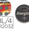 Pile energizer cr2032 lithium 3v blister 4 unités