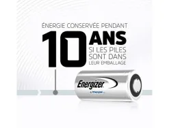 Pile energizer lithium photo i .c.e. cr17345 taille 123 blister 1 unité