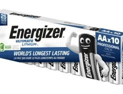 Pile energizer lithium standard aa / l91 paquet 10 unites