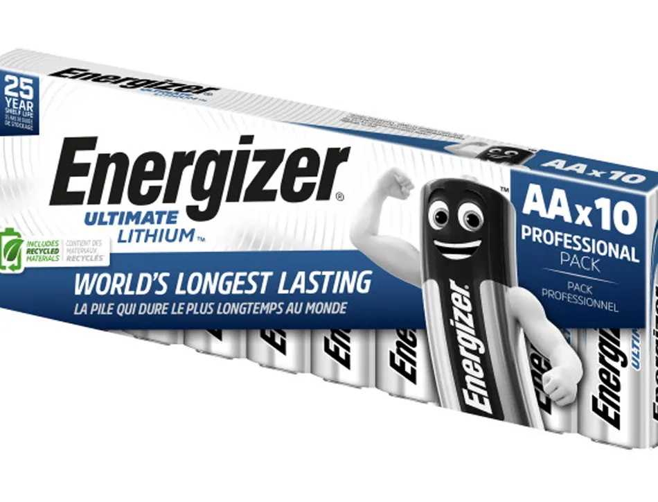 Pile energizer lithium standard aa / l91 paquet 10 unites