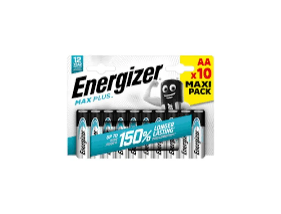 Pile energizer max plus lr06/aa 1,5v blister 10 unites