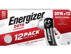 Pile energizer miniature lithium cr2016 blister 12 unites