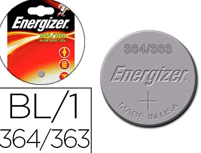 Pile energizer montres oxyde argent i.c.e. 364/363 blister 1 unité
