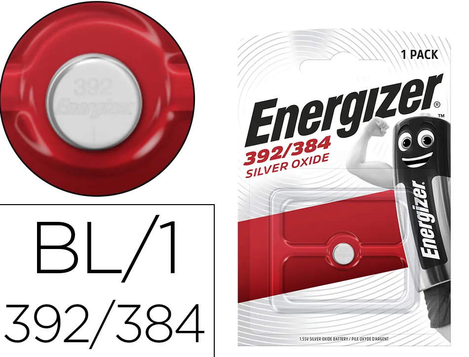 Pile energizer montres oxyde argent i.c.e. 392/384 blister 1 unité