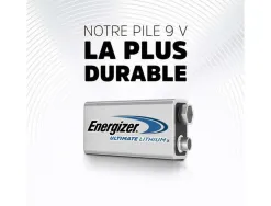Pile energizer ultimate lithium 9v 6lr61 unité
