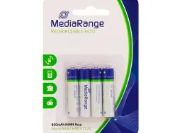 Pile mediarange alcaline aaa rechargeable blister 4 unités