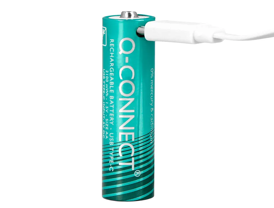 Pile q-connect aa rechargeable usb-c blister 4 unites