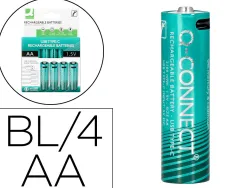 Pile q-connect aa rechargeable usb-c blister 4 unites